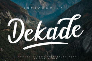 Dekade: A Modern Hand-Brushed Typeface for Impactful Design