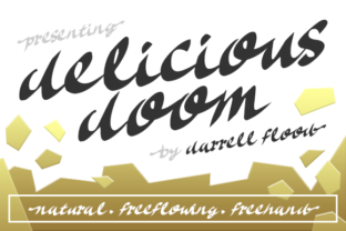 Delicious Doom: A Playful Script Font for Creative Expression