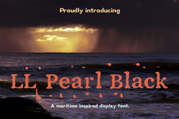 LL Pearl Black: Grunge Style for Creative Designs