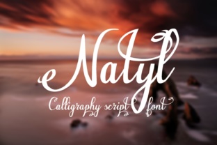 Natl: A Playful and Elegant Calligraphy Typeface for Creative Expression