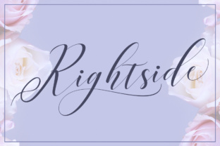 Right Side: A Modern Calligraphy Font for Expressive Design