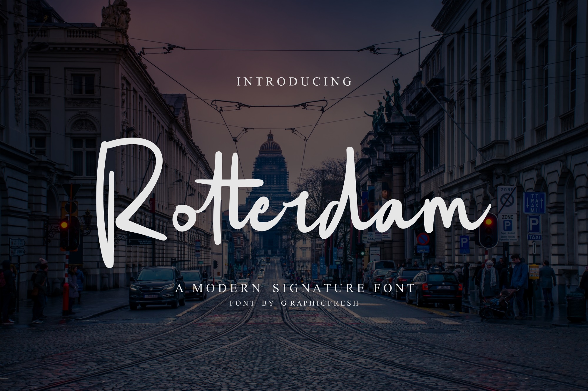 Rotterdam: A Script Font for Signature and Logotype Projects