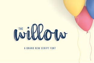 The Willow Script: A Versatile Thick Curly Script Font for Creative Workflows