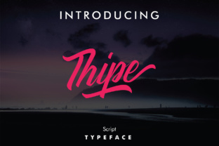 Thipe: A Dynamic Script Font Redefining Modern Design