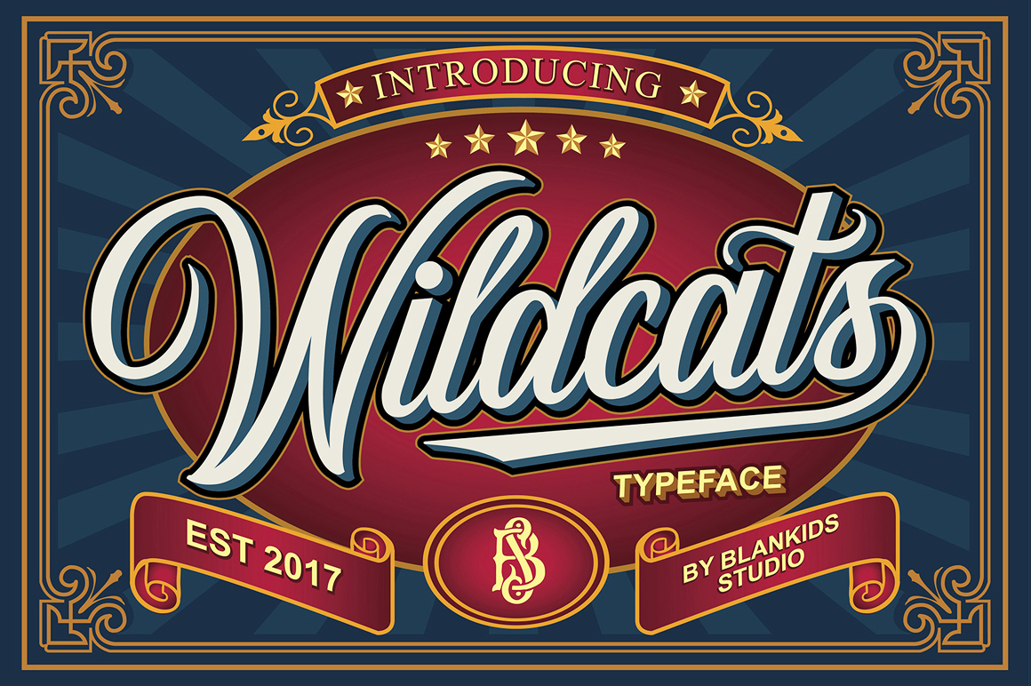 Wildcats: A Vintage Calligraphy Font for Timeless Design