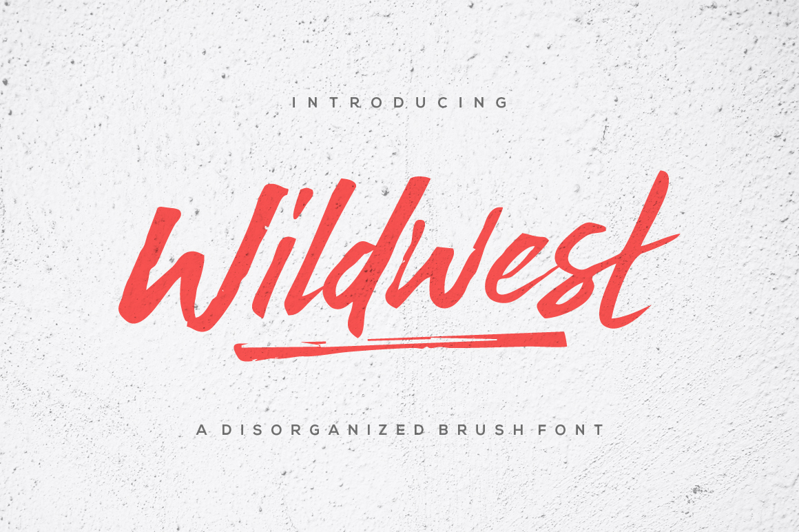 Wildwest: A Bold Brush Font for Impactful Design